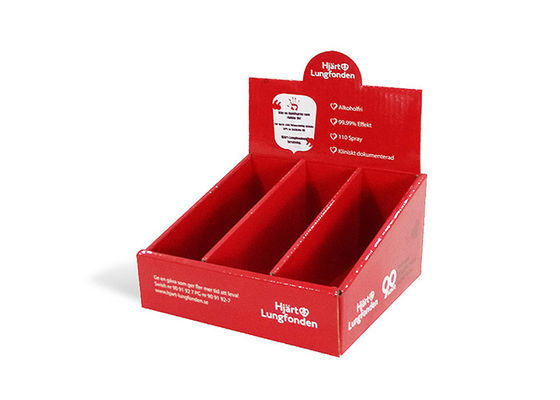 Mini Retail Tabletop Cardboard Display Stands Boxes With Heart Lung Foundation