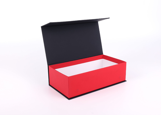 Custom Beauty Black Magnetic Closure Box Rigid CBD Packaging Offset 4C